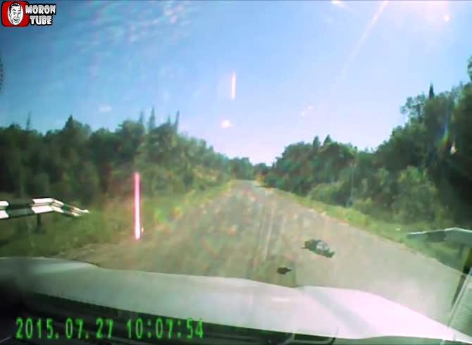 Video :An idiot is going to ruin a driver's day